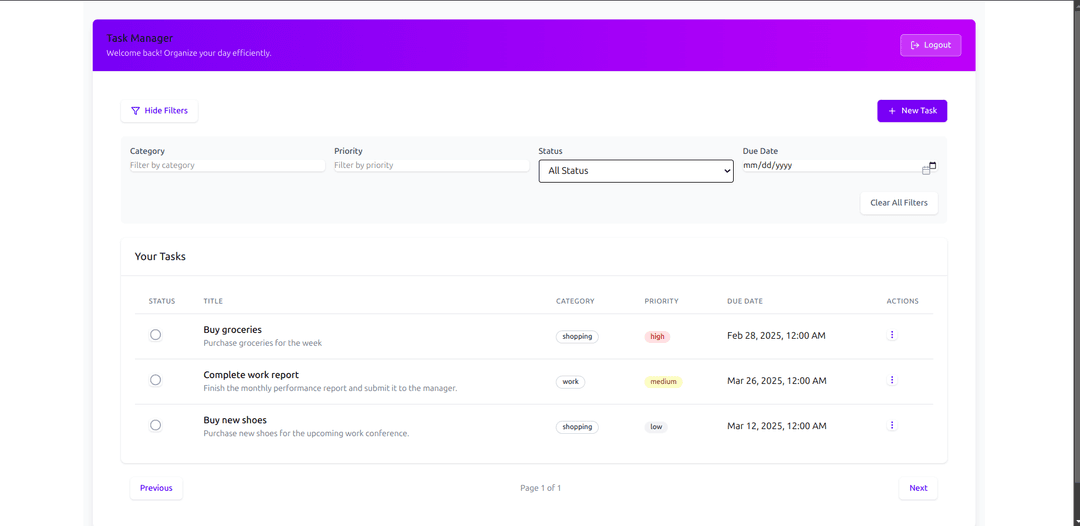 SaaS Task Manager